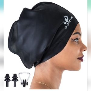 NWT Black Swim Cap